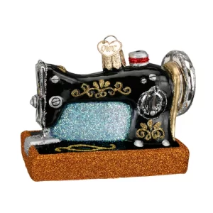 Blown Glass Vintage Sewing Machine