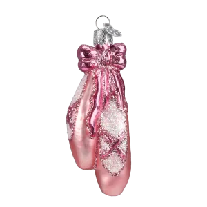 Blown Glass Ballet Slippers