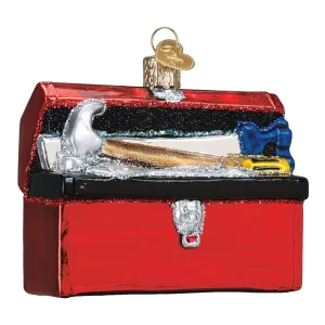 Blown Glass Red Tool Box