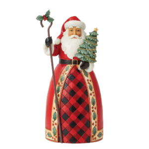 Highland Glen Santa with Tree & Cane