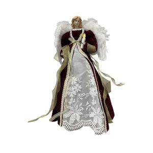 Angel - Burgundy & Ivory