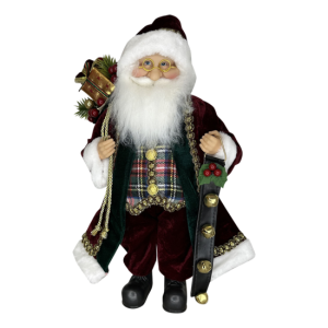 Santa Holding Bells 40cm