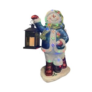 Light up Snowman with Lantern