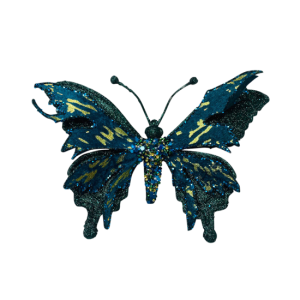 Turquoise Butterfly on Clip
