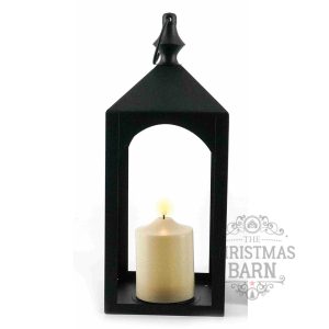 Square Lantern w/Candle