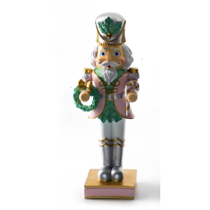 Pastel Nutcracker with Wreath