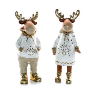 Gold Reindeer Pair
