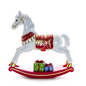 Red & White Rocking Horse