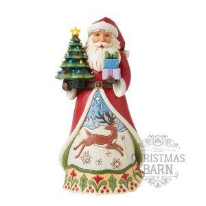 Santa with LED Tree