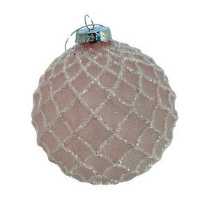 Iced Pink Bauble