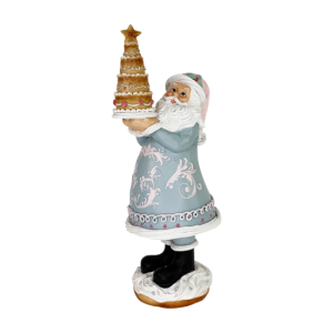 Pastel Santa with Gingerbread