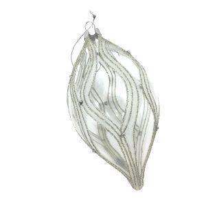 Silver Glass Lattice Drop