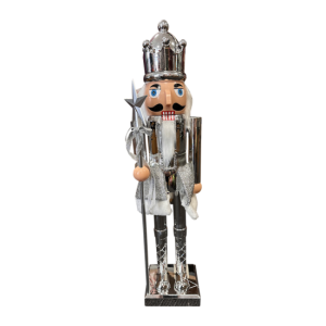 Silver Metallic Nutcracker