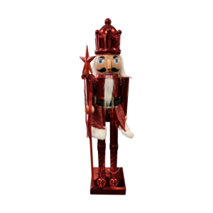Red Metallic Nutcracker