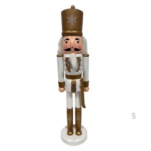Gold & White Nutcracker with Sword