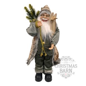 Santa with Champagne Velvet Coat 60cm