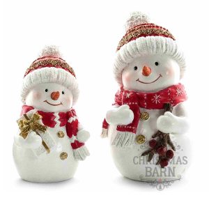 Red & White Snowmen