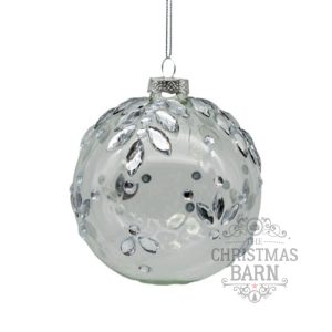 Clear Glass Rhinestone Bauble