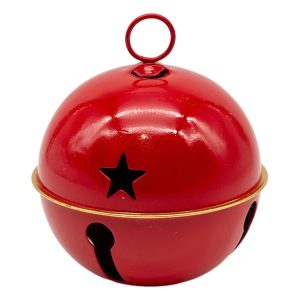 Large Metal Bell Red