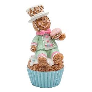 Gingerbread Cupcake Blue