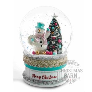Pastel Snowman Snow Globe
