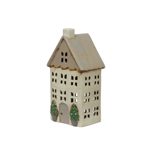Christmas Tea Light House Stone