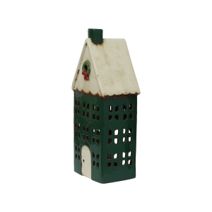 Christmas Tea Light House Green Large