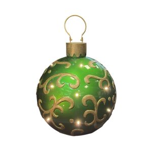 XL Light Up Bauble - Green