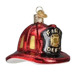 Blown Glass Firemans Helmet