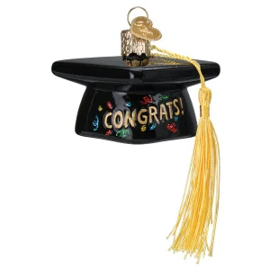 Blown Glass Graduation Cap