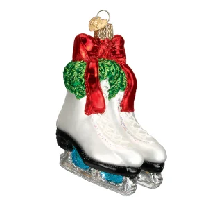 Blown Glass Holiday Ice Skates