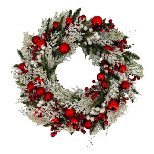 Wreath - Red & White