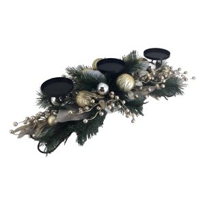 Centrepiece - Silver Baubles