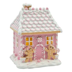 Pink LED Gingerbread House