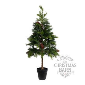90cm Potted Pine w/Lights