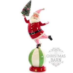 Pastel Santa on Bauble