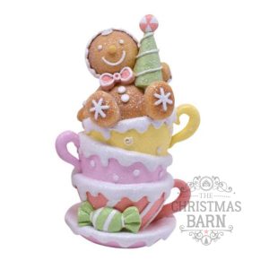Pastel Gingerbread Teacups - Tree