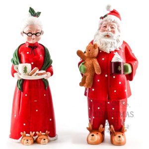 Mr & Mrs Claus in PJ's