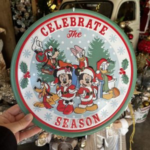 Disney Embossed Metal Round - A
