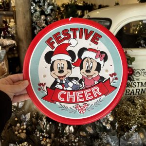 Disney Embossed Metal Round - D