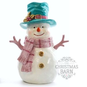 Pastel Snowman with Top Hat
