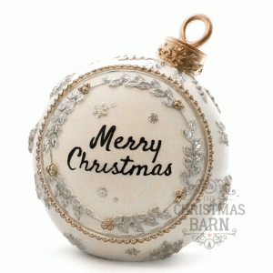 Silver & Gold Sitting Bauble